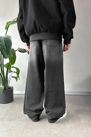 Flaw Basic Baggy Jean Siyah-16067 Siyah