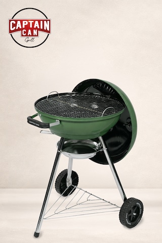 Captain Can Grill Set&go 47 Kömürlü Barbekü I Kömürlü Mangal Yeşil