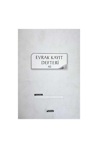 Evrak Kayıt Defteri- 40yp