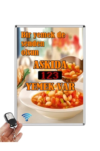 Askıda Yemek Elektronik Ledli Sayıcı Uzaktan Kumandalı Askıda Yemek Elektronik Ledli Sayıcı Uzaktan Kumandalı