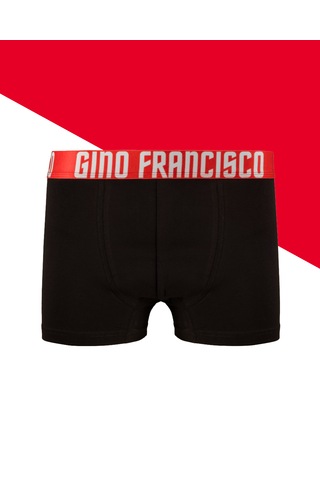 Gino Francisco Erkek Boxer 3'lü Paket Pamuklu Esnek Rahat Kesim Ignite Collection Premium Kutulu Set Kırmızı - Gri - Mavi