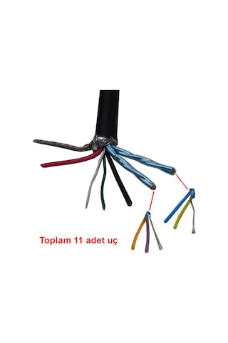 Usb C Type C Tamir Kablosu Bir Ucu Type C Bir Ucu Açık 11 Tane Tamir Kablosu 1m