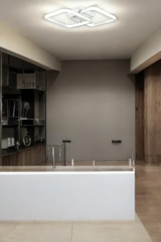 Kira Beyaz Renk Salon - Mutfak - Hol Beyaz Led 2 Li Avize Beyaz