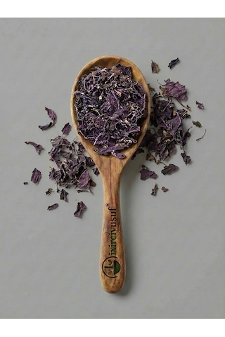 Mor Reyhan Kırmızı Reyhan Purple Basil Reyhan Otu Ocimum Basilicum Var. Purpurascens Doğal Kurutulmuş 50 G