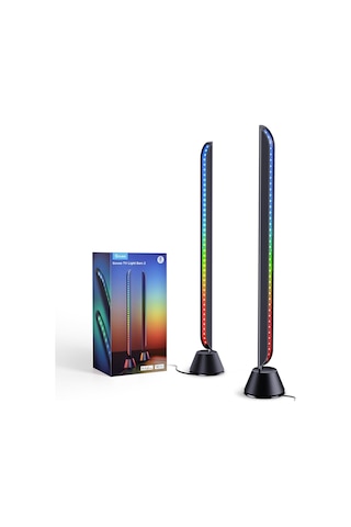 Govee Led Lightbar, 31 İnç Rgbıc Tv Işık Şeridi, 70-85 İnç Tv'ler İçin Tv Arka Işığı, Dekorasyon İçin Işık Çubuğu, Alexa Ve Google Assistant İle Çalışır, 2 Paket Siyah