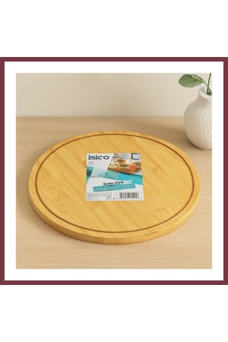 Storeşahin Yuvarlak 29.7 Cm Bambu Döner Sunum Tepsisi 360 Shn0720