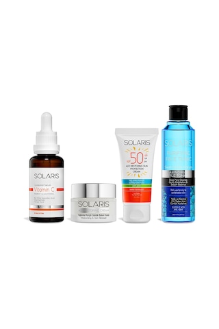 Solaris Vitamin C Serum 30 ML + Yaşlanma Karşıtı Bakım Seti