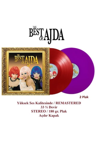 Ajda Pekkan - The Best Of Ajda - Renkli Plak 2 P Lak