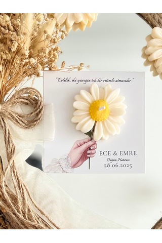 Bernami Mum Pinterest 10 Adet Özel Tasarlanmış Kart Ve Papatya Mum. Bebek Doğum, Babyshower, Doğum Günü, Hediyelik Diğer