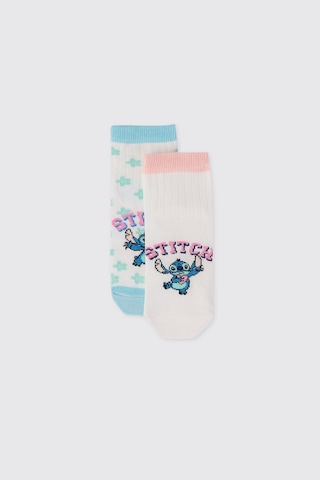 Panço Kız Çocuk Renkli Stitch Çorap 2612gk11014