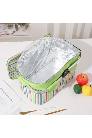 Lıcorıce Büyük Kapasiteli 27l Çıkarılabilir Ve Kolay Temizlenebilir Açık Kamp Gıda Saklama Kutusu, Katlanabilir Taşınabilir Isı Yalıtım Soğutma Sepeti Kırmızı