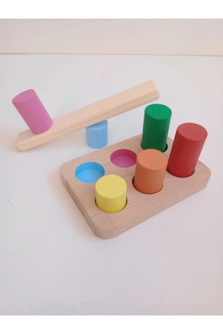 Montessori Eşleştirme Tablalı Silindirler 6 Lı
