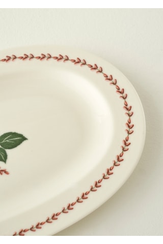 Bella Maison Rose Porselen Sunum Tabağı 25 Cm Sarı