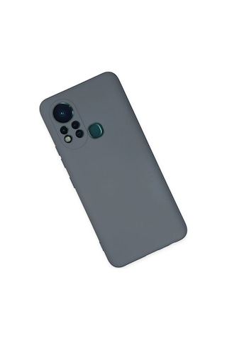 Cosmotex Newface İnfinix Hot 11s Kılıf Nano İçi Kadife Silikon - Gri