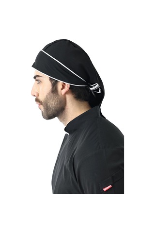 Kuyruklu Bone - Siyah-beyaz-12180 Siyah Beyaz