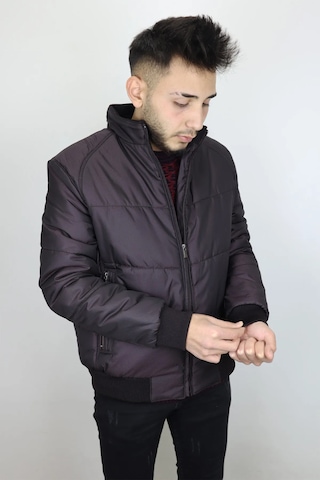 Marco Muratti Dmctekstil Erkek Hakim Yaka Normal Kalıp Fermuar Kapamalı Kışlık Mont Bordo