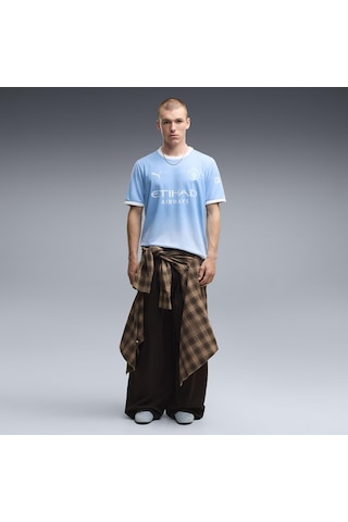 Puma Manchester City 26/27 İç Saha Erkek Mavi Futbol Forma 78432601