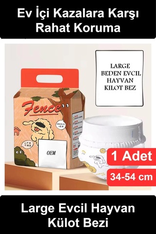 Köpekbezi Large Beden Köpek Bezi Ultra Emici Hızlı Kuruyan Evcil Hayvan Külotu Cırt Cırtlı Ayarlana