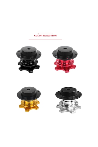 Lemestar 6 Yuvalı Hızlı Sökme Direksiyon Göbeği Adaptörü - Alüminyum Alaşım Evrensel Direksiyon Çıkarma Aleti