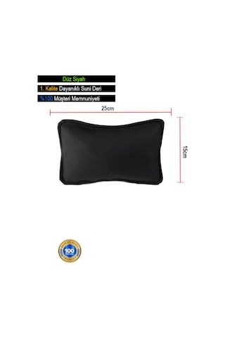 Kia Soul Oto Koltuk Boyun Yastığı Düz Renk 2 Adet Siyah