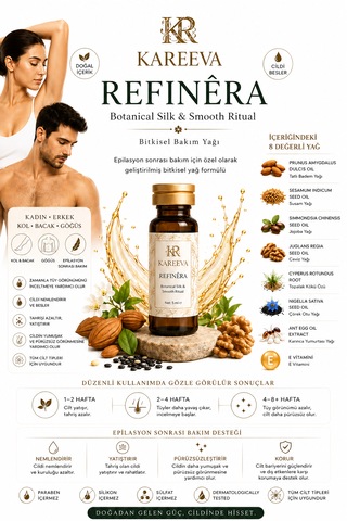 Kareeva Refinéra Silk Touch 8 Doğal Yağlı Tüy İnceltmeye Yardımcı Onarıcı Bakım Serumu 10 x 5 ML