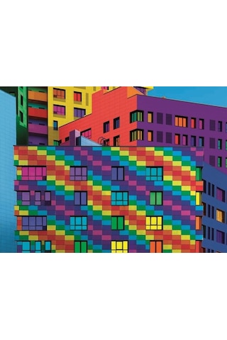 Clementoni - 500 Parça Colorboom Yetişkin Puzzle - Squares