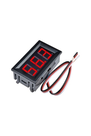 0.56 Inch Dc 0-100v Digital Kırmızı Voltmetre 3 Telli Panel Tip