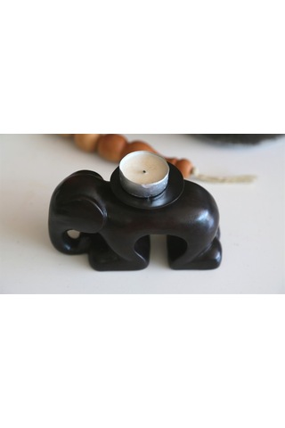 Yere Çökmüş Fil Tealight Mumluk 16 CM