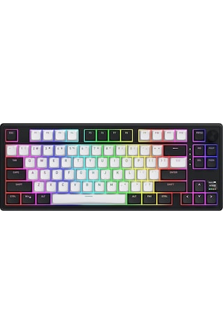 Skyfall Mag Ultima Wireless White-black %80 Aurum Ice Sw 8khz He Rgb Kablosuz Klavye Htk3880