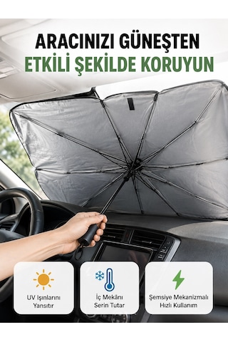 Katlanabilir Oto Güneşlik Pratik, Dayanıklı, Uv Koruyucu Tasarım Yeni Nesil Belirtilmemiş