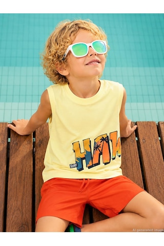 Civil Boys Basic 2-5 Yaş Deniz Şort - Turuncu Oranj