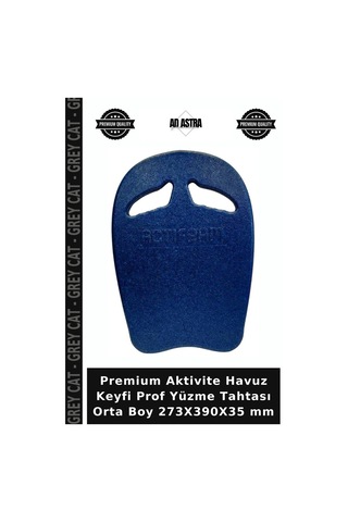 Premium Aktivite Havuz Keyfi Prof Yüzme Tahtası Orta Boy 273x390x35 Mm Mavi