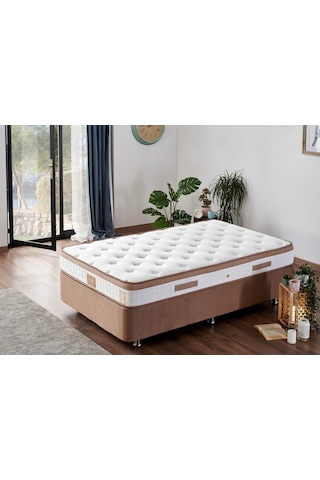 Nironyatak Latte 120X200 Bir Buçuk Kişilik Yatak Full Ortopedik Sert Yatak
