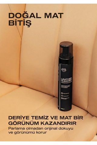 Nasiol Leather Cleaner Araç Ev Ofis Deri Yüzeyler için Premium Köpük Temizleyici Deri Bakımı 250 G