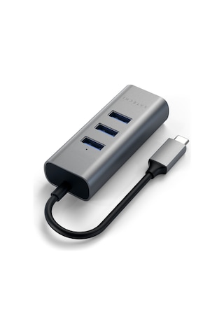 Satechi Type-c 2 İn 1 Usb 3.0 3 Port Hub Eth Port Uzay Grisi St-tc2n1usb31am