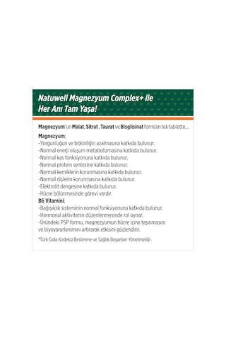 Magnezyum Complex+ 60 Tablet