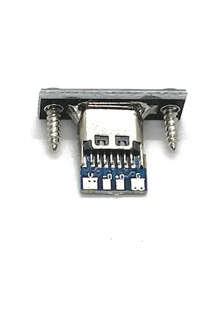 Usb 3.1 Type C Panel Montaj Dişi Soket 4 Pin Smd Lehimlenebilir Padler Konnektör Telefon Şarj Board