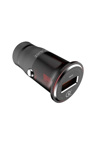 Heptekiletişim Zr-c304q Micro Araç Şarj Seti - Siyah Siyah