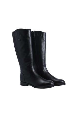 Poletto Hakiki Deri Sıyah Çizme Düz 6767 27 Yk-2354 Siyah