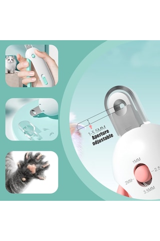 Ayarlanabilir, Hazneli, Törpülü Kedi Tırnak Makası - Pembe