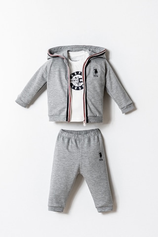 U.s. Polo Assn. Erkek Bebek Gri 3lü Takım Gri
