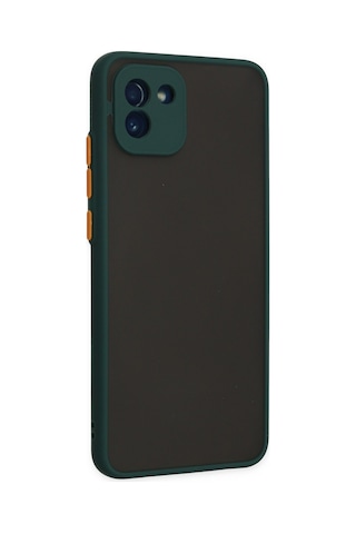 Samsung Galaxy Uyumlu A03 Kılıf Montreal Silikon Kapak - Yeşil Renk