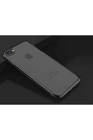 Apple Uyumlu iPhone Se 2020 Kilif Zore Dört Köseli Lazer Silikon Kilif 484243382