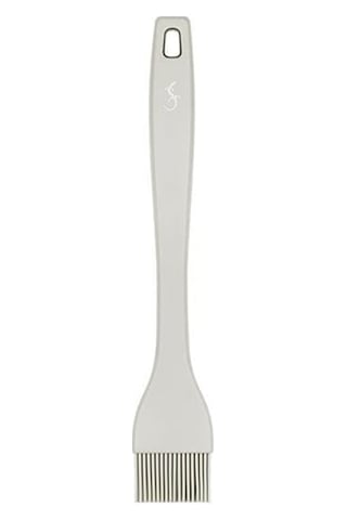 Lurch - Platin Silikon Pasta Fırçası 25,5 Cm Açık Gri - Yanmaz, Yapışmaz, Bükülmez, Çizmez, Tat Ve Koku Bırakmaz - 240011