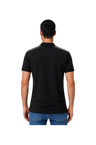 Arma Ar-ma Erkek Polo Yaka Tişört Baskisiz Basic Örme Kumaş Regular Fit %100 Pamuk 30/1 Çift Toplama Penye Pike Y31374357002 Siyah-s1