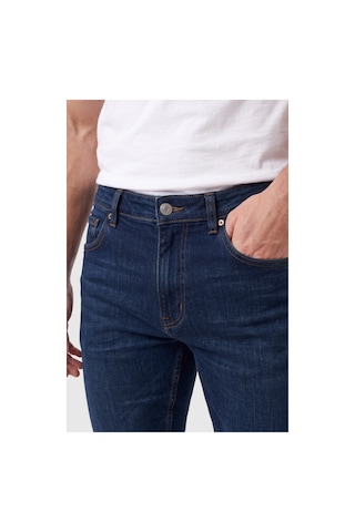 Deepsea Erkek Slim Fit Dar Kesim Likralı Lacivert Kot Pantolon Dar Paça Pamuklu Esnek Jean 2608304