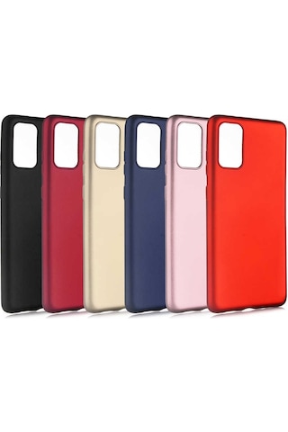 Ekılıf - Samsung Galaxy S20 Plus Uyumlu Kılıf Mat Soft Premier Silikon Kapak - Gold