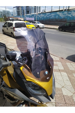 2020-25 Bmw F900xr Uzun Ön Cam Koyu Füme Uzunluk 51cm 4mm Zeus