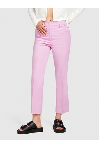 Sisley Streç Pamuklu Pileli Pantolon Kadın Sarı Pantolon - 324p4ıullf02y