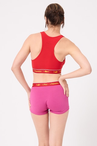 Athleshorts Yüksek Bel Kadın Kısa Şort -3293 Pembe